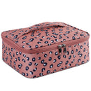 Travel Makeup Bag Large Cosmetic Bag Makeup Case Organizer for Women and Girls (Leopard) Narwey