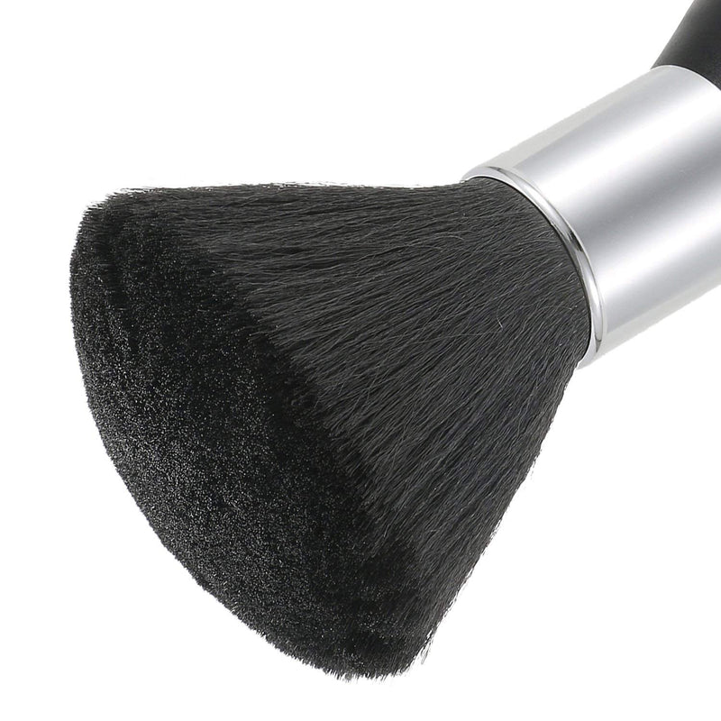 Vtrem 2 Pack Barber Brush Neck Duster Powder Duster Brush Neck Duster Brush for Hair Cutting Barber Accessories Brush Black Brown Barber Hair Brush Vtrem