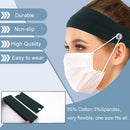 KinHwa Headband with Button for Mask Nurse Headbands for Women Men Perfect Doctor's' Gifts (4, black+dgray+dgreen+purple) KinHwa Store