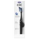 Oral-B Clic Manual Toothbrush, Matte Black, with 1 Bonus Replacement Brush Head and Magnetic Toothbrush Holder Oral-B