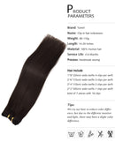Yamel Remy Clip in Hair Extensions Human Hair 7Pcs 16 Clips Real Human Hair Extensions Clip Yamel