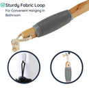 Slick- Loofah with Handle, Loofah Back Scrubber, Back Loofah, Loofah Brush with Long Handle, Loofah on A Stick, Shower Loofah with Handle, Shower Supplies, Loofah Scrubber, Loofah Back Scrubber Slick Solutions