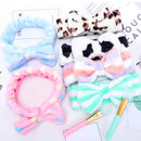 Spa Headband – 6 Pack Bow Hair Band Women Facial Makeup Head Band Soft Coral Fleece Head Wraps For Shower Washing Face LADES Store