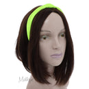 Neon Yellow 1 Inch Fabric Turban Knot Headband Motique Accessories