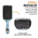 Wet Brush Paddle Detangler with Soft IntelliFlex Bristles, Detangler for All Hair Types - Distressed Wood, Multicolor Wet Brush