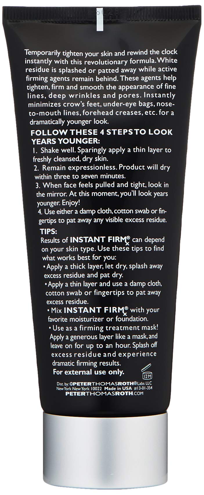 Peter Thomas Roth Instant FIRMx Temporary Face Tightener, Firm and Smooth the Look of Fine Lines, Deep Wrinkles and Pores Peter Thomas Roth