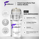 Micro Infusion System for Face & Neck-Micro Infusion Kit to Leave Skin Firmer & Smoother-0.25mm Facial Stamp with Collagen & Hyaluronic Acid Serum for At Home Glow and Anti-aging-3 Month Supply Infinity Warehouse