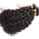 Brazilian Virgin Water Wave 4 Bundles 18 20 22 24 Inch 100% Unprocessed Human Hair Bundles Water Wavy Hair Double Strong Weft Natural Black Hair Extension MDL