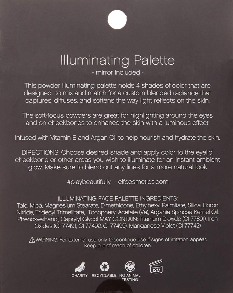 E.L.F. Illuminating Palette, Powder.56 oz (16 g) e.l.f. Cosmetics