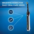 Oral-B 3000 Smartseries Electric Toothbrush with Bluetooth Connectivity, Black Edition, Powered by Braun with 3 3D White Replacement Brush Heads Oral-B Store