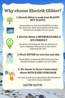 Blue & Purple Biodegradable Glitter for Festivals. Cosmetic Grade Face Glitter, Hair Glitter, Eye Glitter and Body Glitter. Festival Glitter, Rave Glitter, Festival Accessory, Cosmetic Glitter. ELECTRIKGLITTER