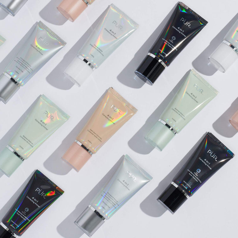 PÜR 4-in-1 Correcting Primer, Pore Reducer, Makeup Primer, Redness Reducer, Cruelty-Free, Lightweight Formula, Vegan Friendly - Energize & Rescue PÜR MINERALS