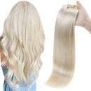 Full Shine Seamless Clip in Hair Extensions 20 Inch 8Pcs Clip in Human Hair Extensions 100 Gram Real Remy Hair Extensions with Clip Color 60 Platinum Blonde Human Hair Clip in Extensions Full Shine Store