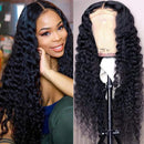 UNice Hair 5x5 HD Lace Closure Wig Human Hair for Black Women, 10A Brazilian Virgin Hair Jerry Curly Transparent Lace Closure Wigs Pre Plucked with Baby Hair 180% Density 16 inch UNICE Store