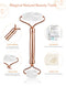 HANABEE Rose Quartz Facial Roller Jade Roller Gua Sha Facial Tools Face Roller and Gua Sha Massage Tool Body gua-sha Scalp Beauty Gift for Women Face Roller Massager (White Quartz) HANABEE