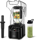 Commercial Quiet Blender, 2200 Watt Professional Countertop Blender with 80oz Pitcher, Built-in Pulse & 15-speeds Control, Smoothie Blender for Commercial and Home, K90 Red Infinity Warehouse