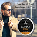 Beard Balm Conditioner Citrus Scent - Styles, Strengthens & Softens Beards and Mustaches - Natural Organic Beard Conditioner with Shea Butter, Argan, Jojoba, and Orange Oils - Striking Viking Striking Viking Store