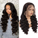JIETAI T-Part Loose Deep Wave Lace Front Wigs Human Hair for Black Women Wigs 150% Density Lace Front Human Hair Wigs Pre Plucked Bleached Knots with Baby Hair (28inch) JIETAI Store