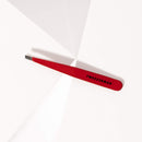 Tweezerman Fashion Color Slant Tweezer, Geranium, 1 Count Tweezerman