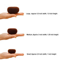 Beaute Galleria 3 Pieces Hair Donut Bun Maker Ring Style Mesh Chignon Ballet Sock Bun (Large, Medium, Small) (Brown) Beaute Galleria
