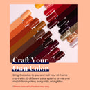 Beetles 20 Pcs Gel Nail Polish Kit, Full Maroon Soak Off Nail Gel Polish Gold Yellow Nail Polish Red Burgundy Glitter Gel Polish Starter Kit with Glossy & Matte Top Coat and Base Coat beetles Gel Polish