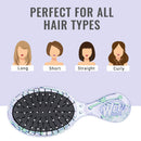 Wet Brush Osmosis Mini Detangler - Sparkling Sea Life - Detangling Travel Hair Brush - Ultra-Soft IntelliFlex Bristles Glide Through Tangles with Ease - Protects Against Split Ends and Pain-Free Wet Brush