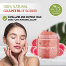 Grapefruit Scrub, Salt Scrub for Smooth and Soft Skin, Organic Premium Skin Exfoliator with Shea Butter, Vitamin E and Natural Oils, Hydrating Formula for All Skin Types 10 oz White Naturals