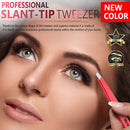 Tweezers for Women - Slant Tweezers - Tweezers Precision - Professional Eyebrow Tweezers - Durable Tweezer for Facial Hair Removal and Brow Shaping WERONY Store