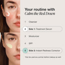 INNBEAUTY Project Calm The Red Down Dual Chamber Serum for Redness, Soothing & Skin Barrier Support, 1.7 OZ (50ml) Infinity Warehouse