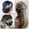 Aukmla Flower Bride Wedding Hair Vine Silver Crystal Bridal Hair Piece Rhinestone Hair Breath Accessories for Women and Girls(9.84 Inches) (Silver) Aukmla