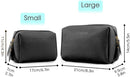 Large Vegan Leather Makeup Bag for Purse Travel Makeup Pouch Mini Cosmetic Bag for Women Girls Narwey Store