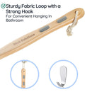 Slick- Shower Brush, Double Sided Brush, Back Scrubber, Bath Brush, Back Brush, Back Brush Long Handle for Shower, Shower Brushes for Your Back, Bath Brush Long Handle for Shower, Shower Back Scrubber Slick Solutions