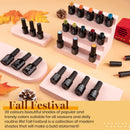 Beetles 20 Pcs Fall Winter Gel Nail Polish Kit, Nail Gel Polish Red Yellow Orange Green Gel Polish Set with Glossy & Matte Gel Top Coat Base Coat Soak Off Nail Lamp Christmas Thanksgiving Gift beetles Gel Polish