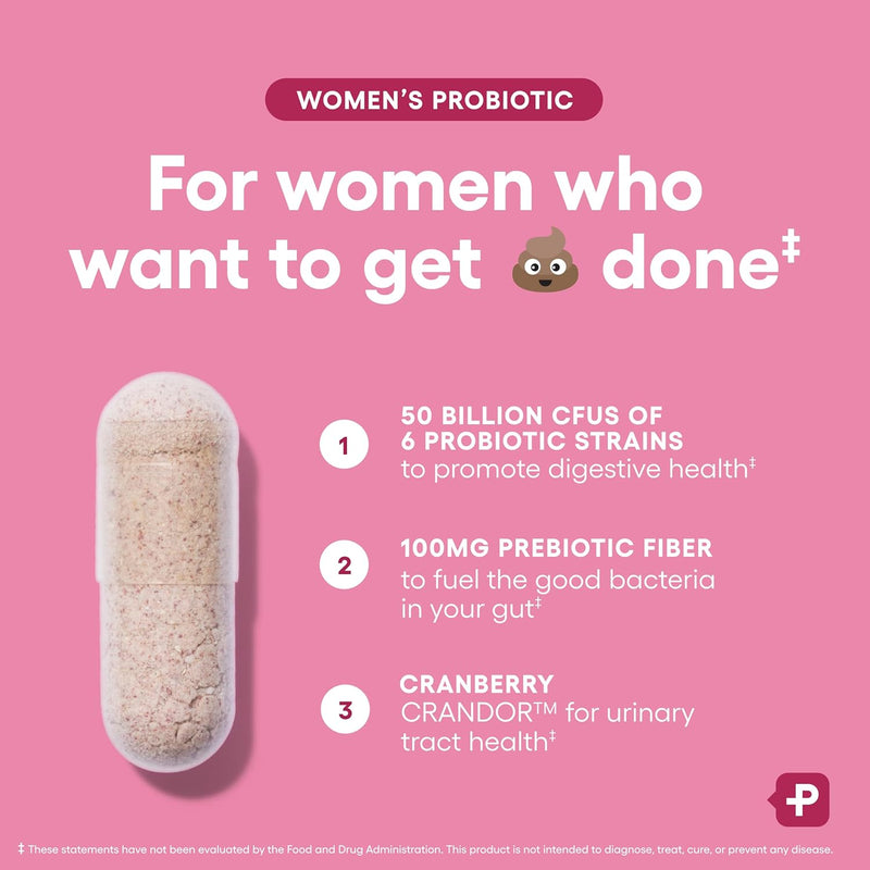Physician's CHOICE Probiotics for Women - PH Balance, Digestive, UT, & Feminine Health - 50 Billion CFU - 6 Unique Strains for Her - Organic Prebiotics, Cranberry Extract+ - Women Probiotic - 30 CT Infinity Warehouse