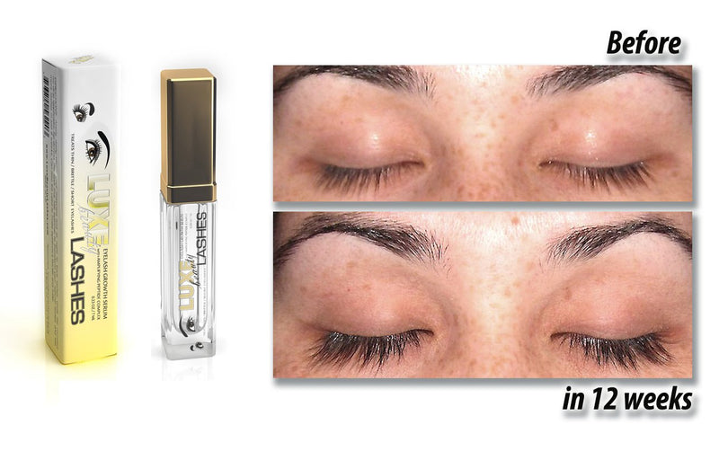 Luxe Beauty Lashes Eyelash Growth Serum - Longer, Fuller, Lush Lashes and Eyebrows - all Natural Lash and Thicker Eyelashes and Fuller Eyebrows - 0.23 ounce LUXE Beauty Lash & Brow Growth Products