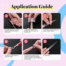 Beetles Extra Long Stiletto Nail Tips, 120Pcs Acrylic Sharp Fake Nail Tools Kit Clear Nail Artificial Press on False Nail for DIY Nail Salon Manicure, 12 Size beetles Gel Polish Store