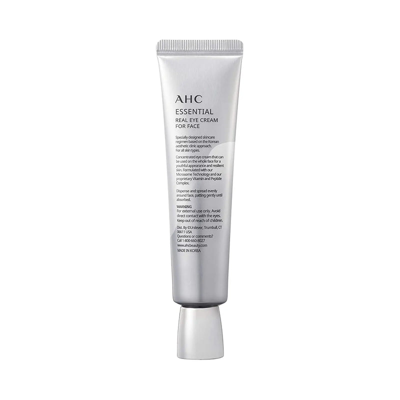 Aesthetic Hydration Cosmetics AHC Face Moisturizer Essential Eye Cream for Face Anti-Aging Hydrating Korean Skincare 1.01 oz AHC Store