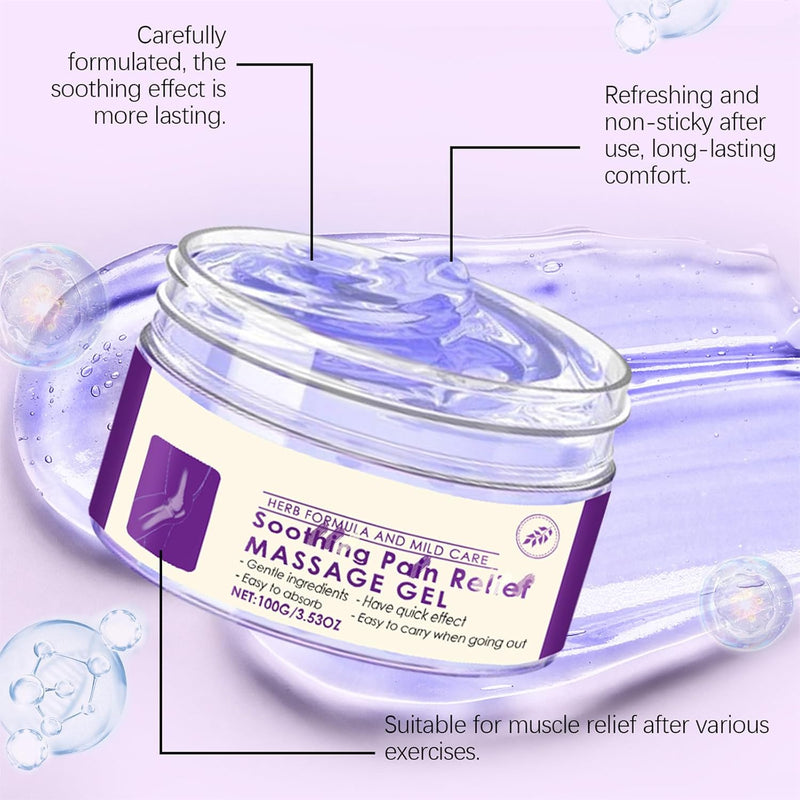 Kresin Joint Pain Gel Purple Gel, Soothes Knees, Lumbar, Neck, Hands, and Feet, for Joint Activities Throughout The Body -3.53oz (2) Infinity Warehouse