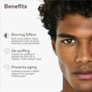 Under Eye Gel for Men, Caffeine Eye Cream, Peptides, RejuveNAD, Instant Tightening, Brightening, Depuffing for Under Eye Bags, Blurs Fine Lines and Dark Circles, 0.5 Fl Oz Infinity Warehouse