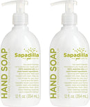 Sapadilla Rosemary + Peppermint Hand Soap, 2-Pack, Clear, 24 Fluid Ounces Sapadilla Store