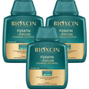Keratin Shampoo and Argan Oil Shampoo Bond Repair Anti-Hair Loss and Growth Care Sulfate Free Biotin Hair Care Strengthening and Nourishing Formula for Dry, Damaged, Gray or Dyed Hair 300 ml x 3 Infinity Warehouse