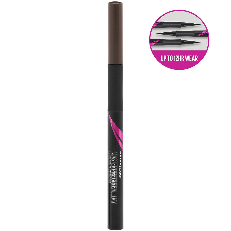 Maybelline Eyestudio Master Precise All Day Liquid Eyeliner, Forest Brown, 0.034 Ounce Maybelline New York