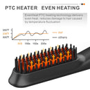 FEBOTE Deluxe Beard Straightener for Men, Ionic Heated Beard Brush With LCD, 5 Temperature Settings, Anti-scald, Hair Straightener Beard Kit for Men with Beard Shaping Tool & Travel Bag, Black FEBOTE