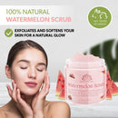 Watermelon Scrub, Exfoliating Bath Body Scrub, Gently Exfoliating Face Scrub for Women with Dead Sea Salt, Shea Butter, Vitamin E and Organic Oils, Cleansing and Nourishing Properties, 10 oz White Naturals