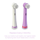 Brusheez® Electronic Toothbrush Replacement Brush Heads 2 Pack (Sparkle The Unicorn) Brusheez