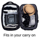 Hanging Toiletry Bag with 2 TSA Approved Clear Cosmetic 3-1-1 Liquid Bags BORSALI
