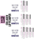 M3 Naturals Collagen Lip Plumper Clinically Proven Natural Lip Enhancer for Fuller Softer Lips Increased Elasticity Reduce Fine Lines Hydrating Plump Gloss Lipstick Primer 4 ml (Pink) M3 Naturals