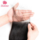 Beauhair 4 Bundles with Closure(18 20 22 24+18 Free Part) Professional Brazilian Body Wave Hair 100% Unprocessed Virgin Human Hair Bundles with Closure Natural Black Human Hair Extensions Beauhair Store