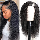 UNice Hair U Part Wig Human Hair Curly Wigs for Black Women Brazilian Virgin Hair Half Wigs Glueless Full Head U Shape Clip in Wig 150% Density 22inch UNICE Store