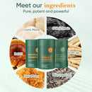 Bundle of Shilajit, Sea Moss & Mushroom Gummies with Lions Mane, Reishi, Cordyceps, Ashwagandha, 75%+ Fulvic Acid, 92+ Minerals All in 1 Supplements (1 Pack) Infinity Warehouse